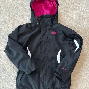 The North Face Black and Pink Winter Jacket Girls Medium 10/12